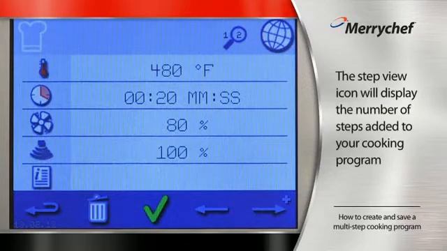 Merry Chef Eikon - How to create and save a multi step cooking program смотреть онлайн