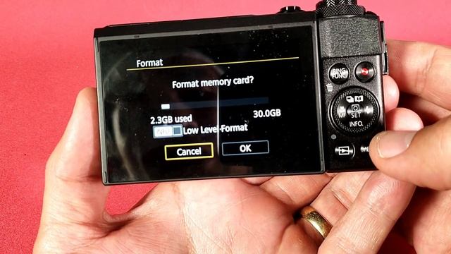 Canon G7X Mark Ll:  How To Format SD Card