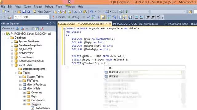 sql server 2014 delete stock product смотреть онлайн