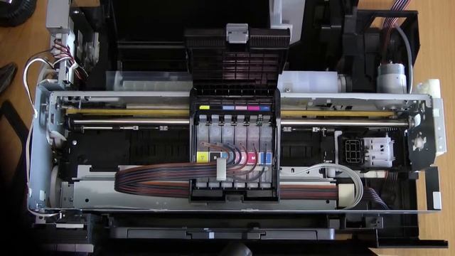СНПЧ. Epson T50, укладка капиллярного шлейфа смотреть онлайн