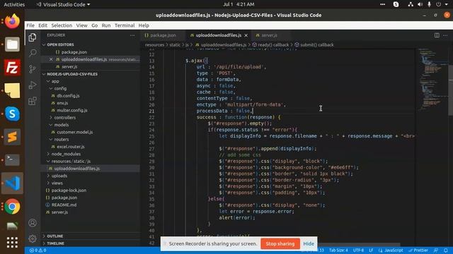 Node js Upload CSV File to MySQL Database | How to Read and Write CSV Files Using Node.js смотреть онлайн