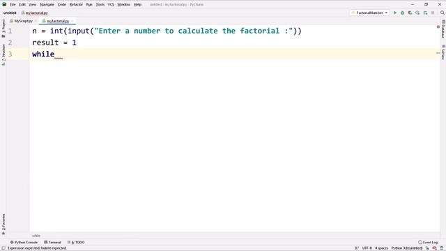 Factorial of a number | Loop Code Practice | Python Tutorial in Hindi | Learn Python in Hindi | #18 смотреть онлайн