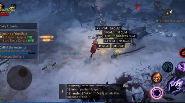 Diablo Immortal Final Quest Frozen Tundra Part 2 Wizard Xiaomi Poco F3 Ultra Settings 60 FPS