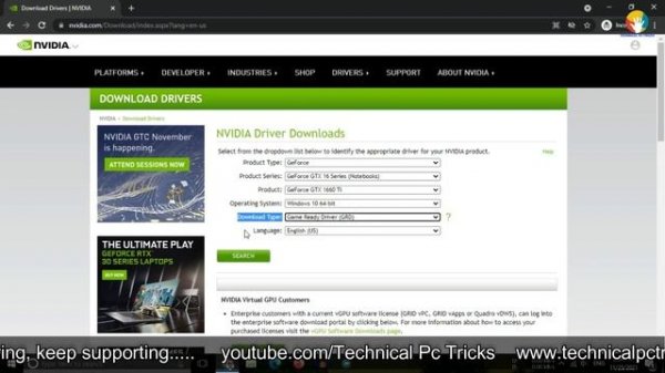 How to Download NVIDIA 1650 TI Graphic Driver for Laptop & PC Windows 10/7/8/8.1