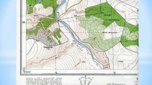 Определение по карте географических координат точки