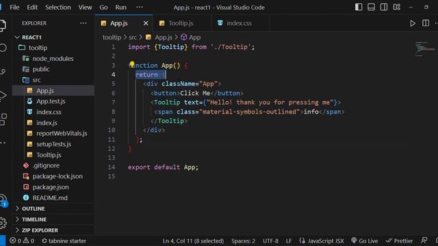 Tooltip project using react смотреть онлайн