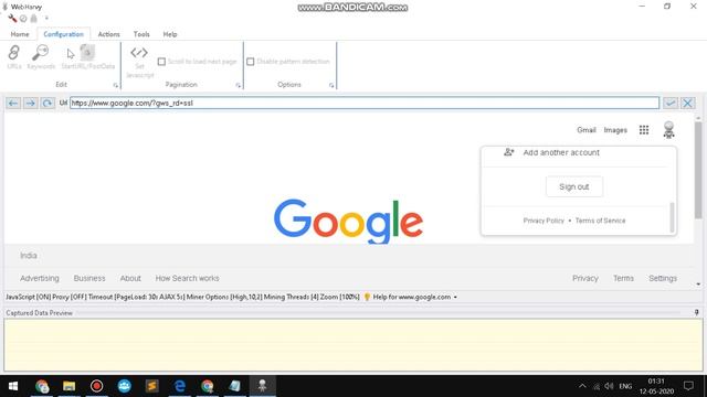 How to log in to Google in Webharvy browser using change of User Agents смотреть онлайн