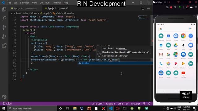 #12 How To Use SectioList Part 1 In React Native || R N Development Please Subscribe, Like , Share смотреть онлайн
