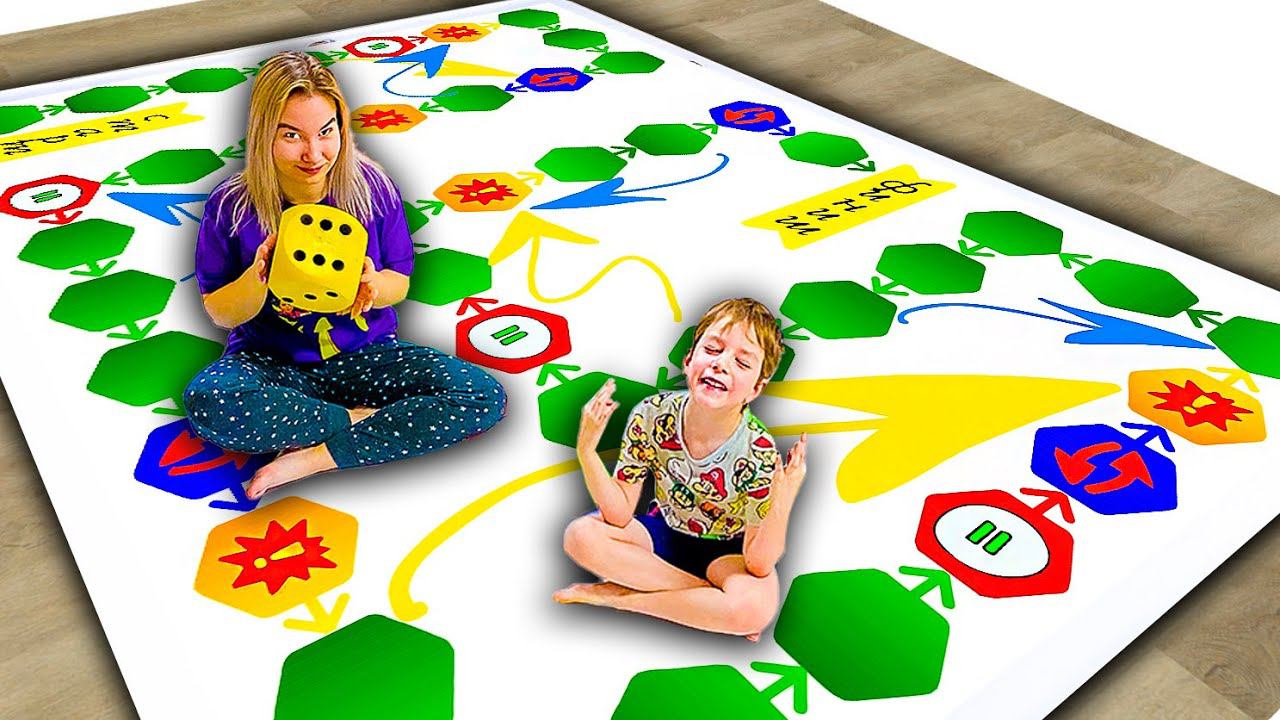 ГИГАНТСКАЯ ИГРА с заданиями - ПРОЙДИ, чтобы выиграть!