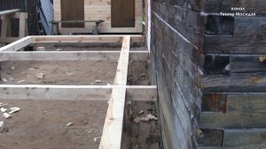 Пристройка к дому на винтовых сваях. Часть 3. Нижняя обвязка и возведение стен.