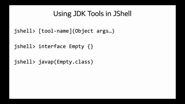 Accessing JDK Tools in JShell смотреть онлайн