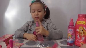 Леди Настя Обзор Распаковка Детская косметика Принцесса маленькая фея happy moments Lady A Overview