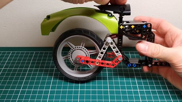 Lego Technic WIP custom chopper bike adjustable ride height смотреть онлайн