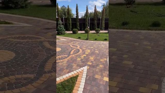 Укладка тротуарной плитки "Старый город", завод Braer, цвет Мальва? #тротуарнаяплитка #мощение смотреть онлайн