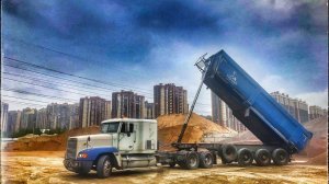 Один день работы на большегрузе| ☠️ One day of a Russian trucker on an American truck