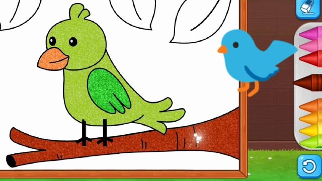Coloring bird for kids смотреть онлайн