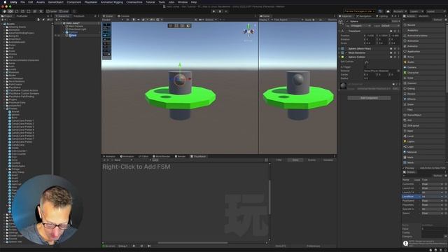 Unity 3D Playmaker Creating Helix Jump - Ball And Platform