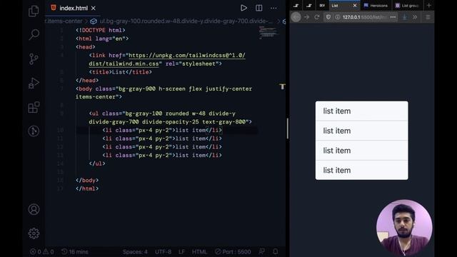 Styling lists with tailwindcss, EP - 5 | Learn Tailwindcss смотреть онлайн