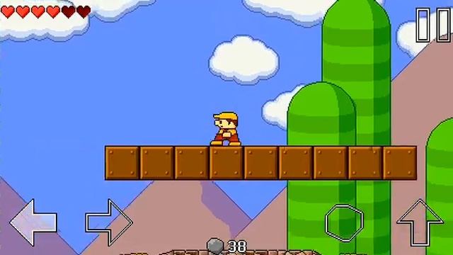 Retro World - walkthrough with secrets - Level 6-1 (Fire World) смотреть онлайн