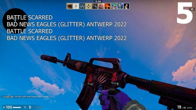 M4A1-S Night Terror ( Battle Scarred) Sticker Combos | Best Stickers For M4A1-S Night Terror CSGO