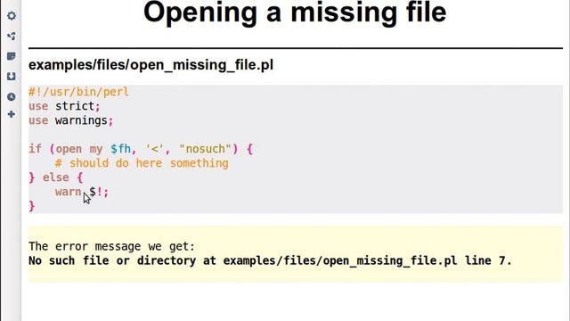 Beginner Perl Maven tutorial: 3.6 - no such file смотреть онлайн