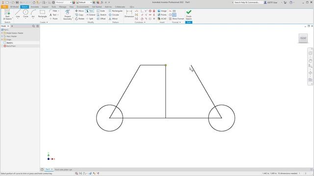 #9 How to Shift Trim/Extend | Autodesk Inventor смотреть онлайн