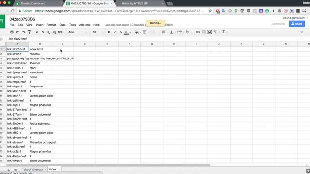 Publish template as a website and manage it from Google Spreadsheets - sheetsu.com смотреть онлайн