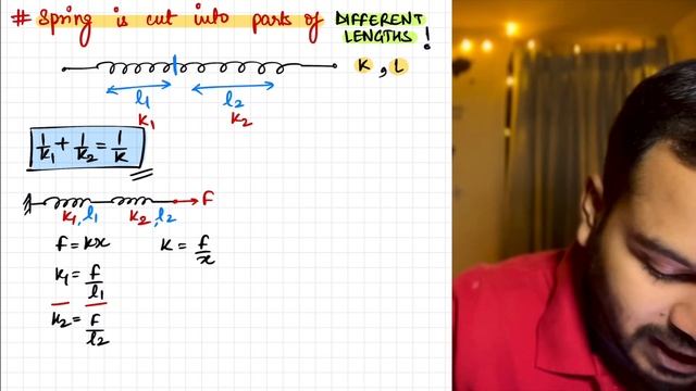 Cutting Springs | Spring Constant of cut springs | Physics смотреть онлайн