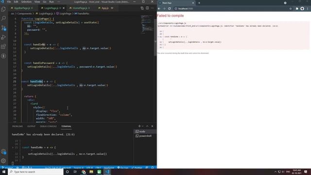 Simple Login Page with Back End | React JS | Express JS | Mongo DB | Ganesh смотреть онлайн