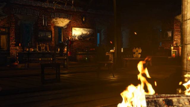 The Witcher 3 - Baron Room Fireplace смотреть онлайн