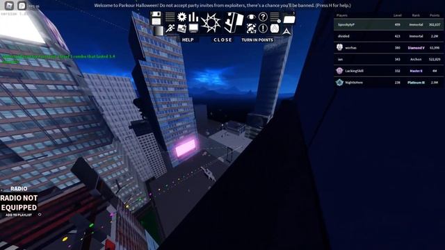 The Roblox Parkour Halloween Experience смотреть онлайн