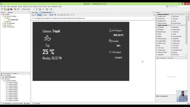 Java Swing GUI: Weather смотреть онлайн
