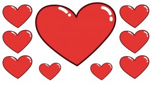 Рисунок СЕРДЕЧКО / Как нарисовать / Детский рисунок / Раскраски для девочек