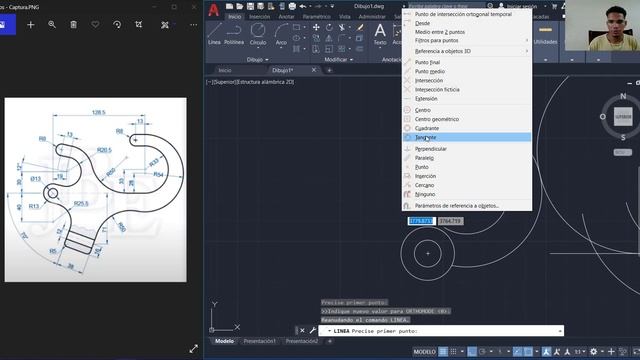 COMO HACER DIBUJO BÁSICO EN AUTOCAD 18 смотреть онлайн