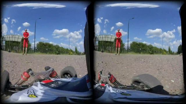 RC Buggy FPV ride/drive with Insta360 EVO 180 degrees VR180 VR for Oculus/Vive - Wltoys 144001 смотреть онлайн