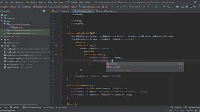 How to add Admob Interstitial Ads in Android Studio | Android Tutorials |Ads after Every Interval|# смотреть онлайн