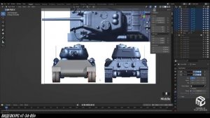 Моделирование танка в Blender 5/21 l GameDev | MFG3D | Render | Modeling