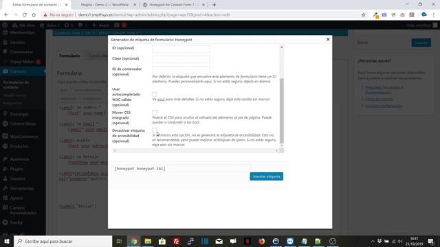 Instalar y configurar Honeypot para Contact Form 7 para reducir spam en Wordpress смотреть онлайн