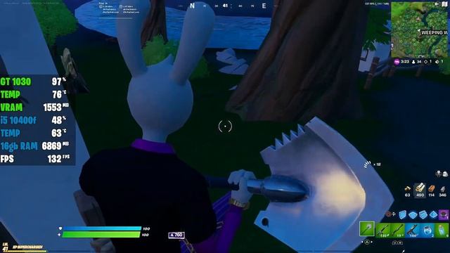 Fortnite | 80% 3D Vs 100% 3D | GT 1030 1080p смотреть онлайн