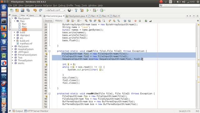 التعرف على SequenceInputStream смотреть онлайн