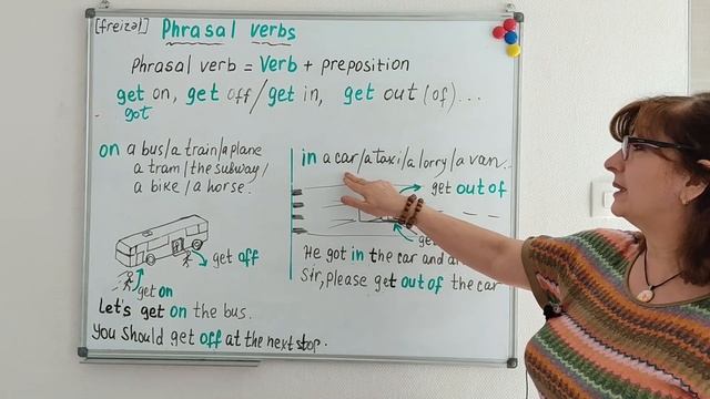 Английский язык.Phrasal verbs GET ON, GET OFF, GET IN, GET OUT OF( с транспортом) смотреть онлайн