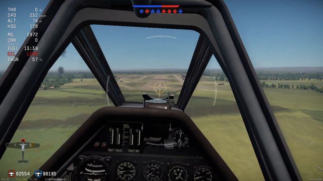 FW190 A-1 Dead Engine Emergency Landing in Simulator Mode | War thunder смотреть онлайн