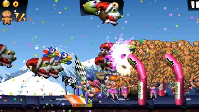 Zombie Tsunami The Christmas Mission Santa Zombies Eat Gingerbread смотреть онлайн