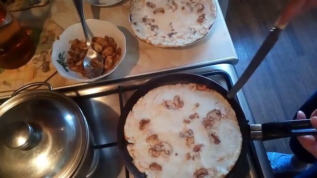 Блинчики с припеком, подготовка к масленице.