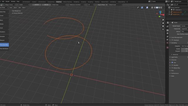 Flexi Ellipse Demo in Bézier Toolkit | Blender 2.8x Free Add-on смотреть онлайн