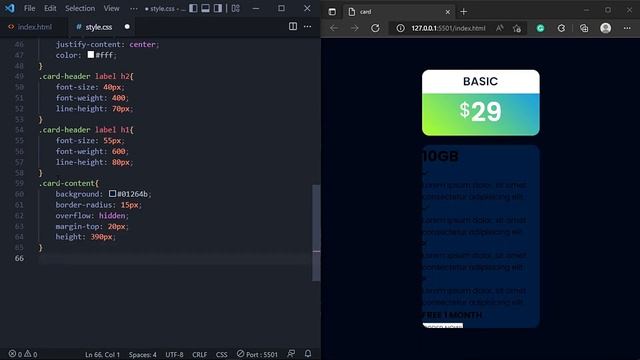 CSS Responsive Card with Flexbox | Html & CSS ✔️ смотреть онлайн