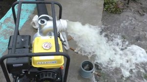 Первый запуск мотопомпы wp 100