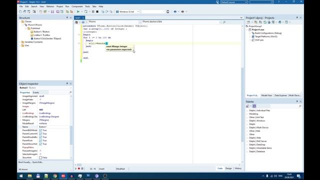Урок на делфи - 11. Массивы это просто смотреть онлайн