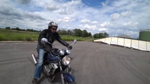 Урок вождения мотоцикла, или Андрей совершенствуется