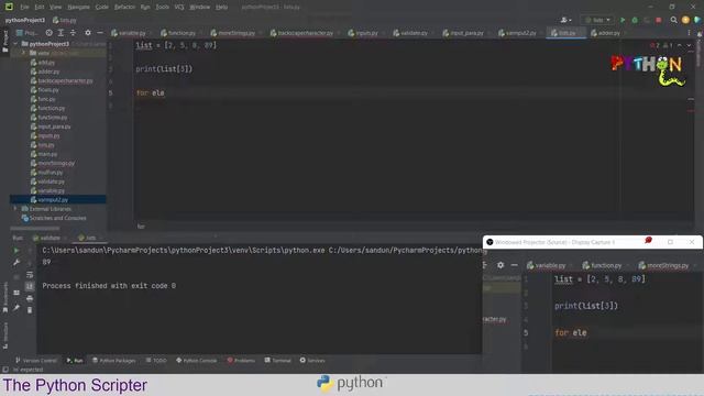 Python List, how to access individual elements in a list and print a list, mix data types in a lis смотреть онлайн
